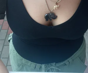 Pretty cleavage (the same girl form “Those tits almost popped put”)