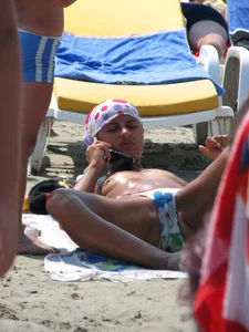 Topless and nude beach sexy girls