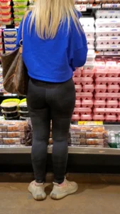 2 Phat assed blondes in spandex in cap’d at work