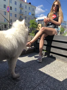 Girl in Denim Shorts with Amazing Hot Legs Fixing Her Sandals Street Candid Photo Gallery