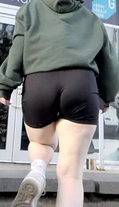 3 girls in black shorts