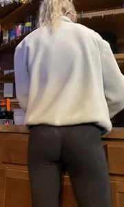 Tiny college girl blonde bar maid!!