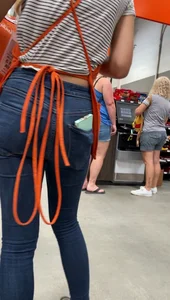 caught by home depot worker. then, moves closer to camera
