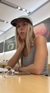 Amazing skinny blonde with thigh gap