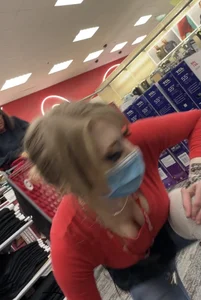 Target worker with a fat ass