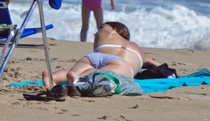 Candid beach girls