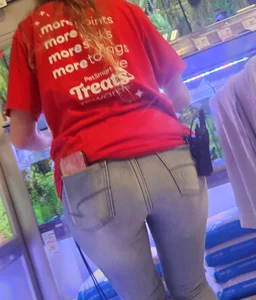 Blonde ex-coworker in tight jeans part 2