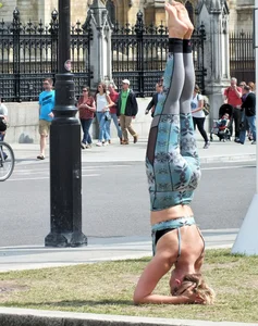 Candid sexy yoga girls