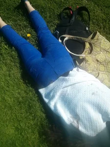 She was lying down, I couldn’t resist!