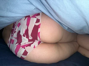 Awesome collection of sneaky pics under the blanket, closeup of a girl's hairy pussy in different panties