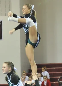 Candid cheerleaders