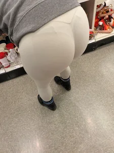 VTL Bend Over - Cheeks Eating White Spandex!