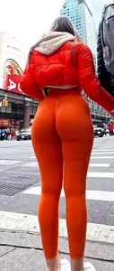Top tier booty orange leggings (not oc)