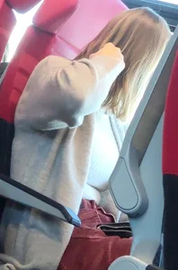 Hot sexy girl on train 2
