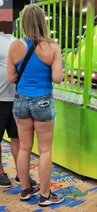 Cute Blonde Milf in shorts