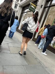 Short skirt cheeks hanging out this petite Spanish lunchable