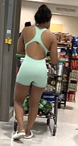 Athletic ebony chick