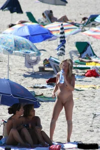 Bunch of sexy ladies on a nude beach