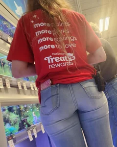 Blonde ex-coworker in tight jeans part 2