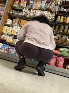 Fit milf doing big bends/squats