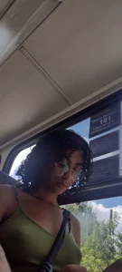 Puffy Nipples from at the bus