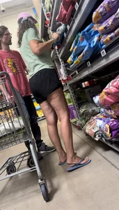 Older Mature Mom Bends Over