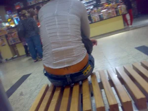 Huge collection of whale tails, ass cracks and panty peeks in public