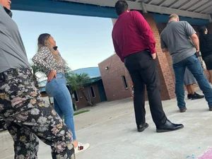 Hot MILF ass in jeans online to vote, think she noticed