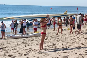 Bunch of sexy lifeguard tournament girls from 2013