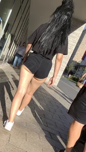 Nike Pro Shorts, cheeks, hungry ass, fine gap, close up- ALL IN ONE!