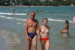 Sexy girls on nude beach Promorsk in Bulgaria