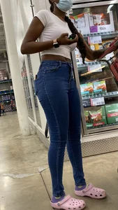 Sexy Ebony with Hips, Ass, and Leggggggggs!