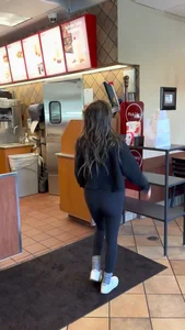 Tight Asian Picking Up Food