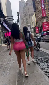 Fat A$$ Sticking out in pink shorts