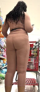 ebony in pink yoga upshotted and followed around at Target