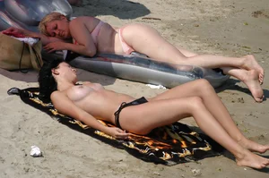 Sexy girls on nude beach Promorsk in Bulgaria
