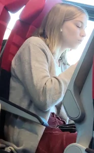 Hot sexy girl on train 2