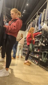 Cute white girls shopping