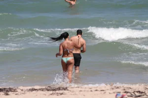 Collection of milfs in bikinis on the beach