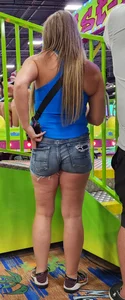 Cute Blonde Milf in shorts