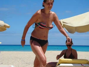 Beach and bikini nip slips