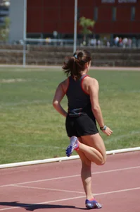 Candid track and field girls