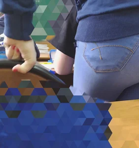 Booty in Tight Jeans Closeup