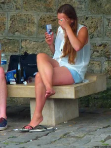 Park, legs, feet, sandals & asses
