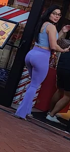 SEX DOLL WITH PIERCED NIPS AND TIGHT CLOTHES