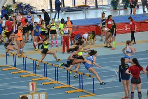 Candid track and field girls
