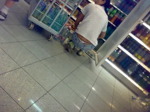 Huge collection of whale tails, ass cracks and panty peeks in public