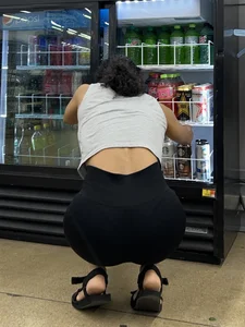 Fit South Indian squatting and shopping (oc)