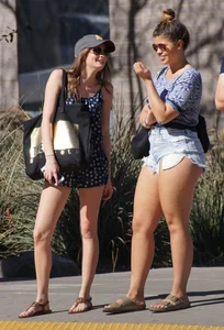 Girl in shorts with great legs