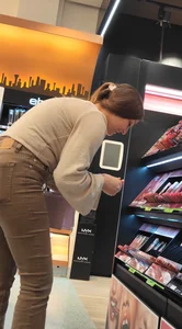 Brunette with nice thick butt